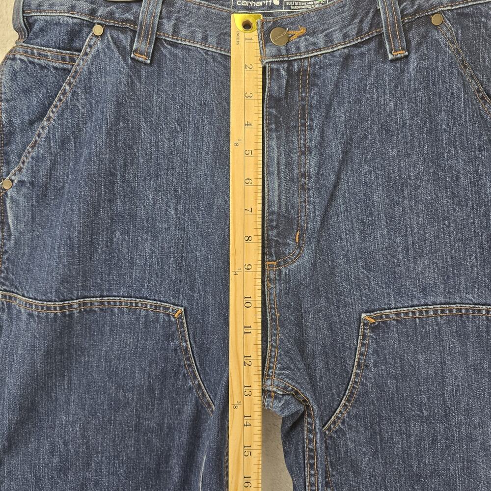 Carhartt Double Knee Jeans Mens 36x36 Blue Loose Fit Carpenter Logger Grunge NWT - Picture 15 of 16